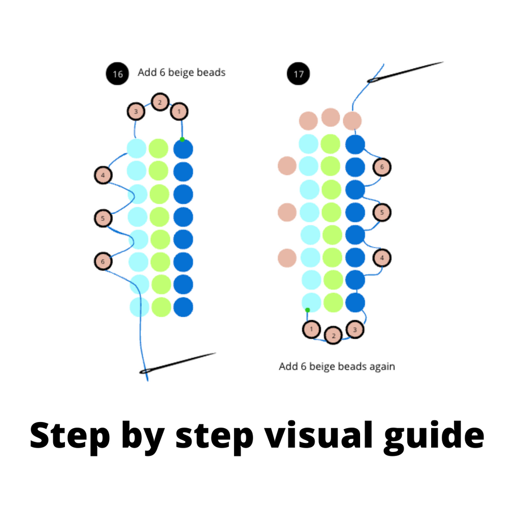 Beaded 3D fish Miyuki delica - for earrings, bracelet and necklace - VERY easy visual step-by-step PDF-file